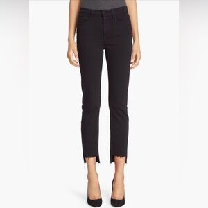 FRAME Le High Straight High Waist Staggered Hem Jeans